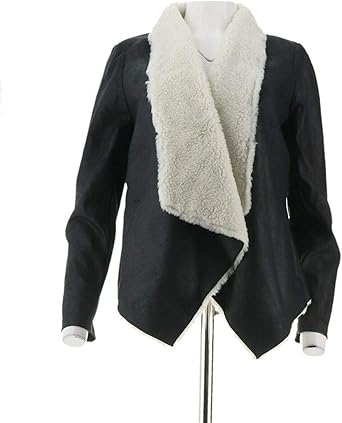 sherpa lined wrap jacket