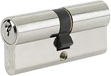 Yale Euro Double Cylinder 30 10 30 Nickel Finish 3 Keys Supplied