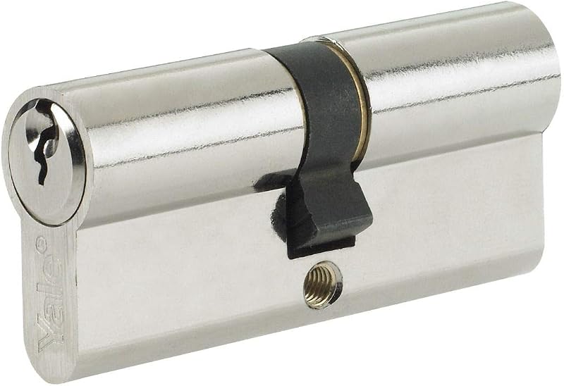 Yale Euro Double Cylinder 30 10 30 Nickel Finish 3 Keys Supplied