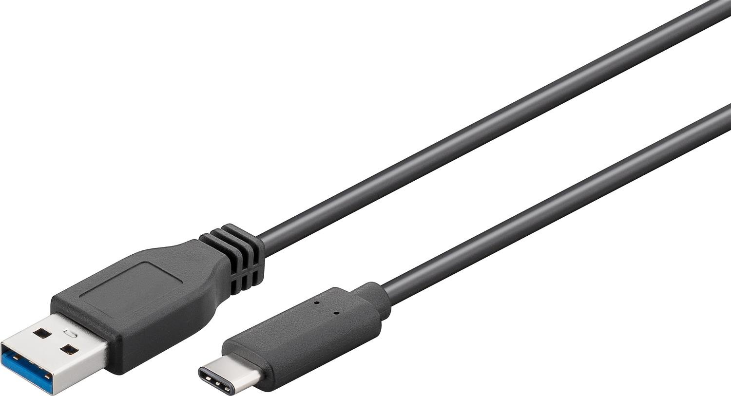 Goobay 45247 USB-C to USB A 3.0 Cable, Black, 0.15m Length โ image 1