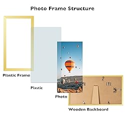 JCJMY 6x12 Picture Frame Gold for Wall
