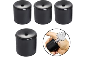LE TOOTER 4 PCS Novelty Squeeze Pooter Break Machine Funny Prank Breaking Noise Maker Handle Kids Adult Gags Practical Joke Party Gift Breaking Toy (4 Black)