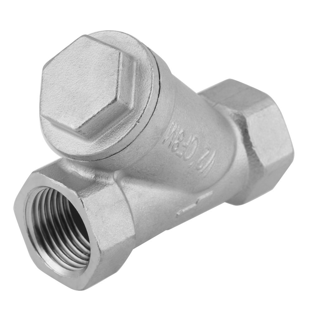 1/2" Y Strainer Stainless Steel Y Type Strainer Pump Filter for Water, Steam and Other Media for The Piping System