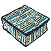 Blue Essential Oil Bottle Carrying Case - 30 Bottles of 5ml, 10ml, or 15ml Sizes for Storing & Traveling by Diffusing Essentials™ - Neon Navajo Aztec Fabric