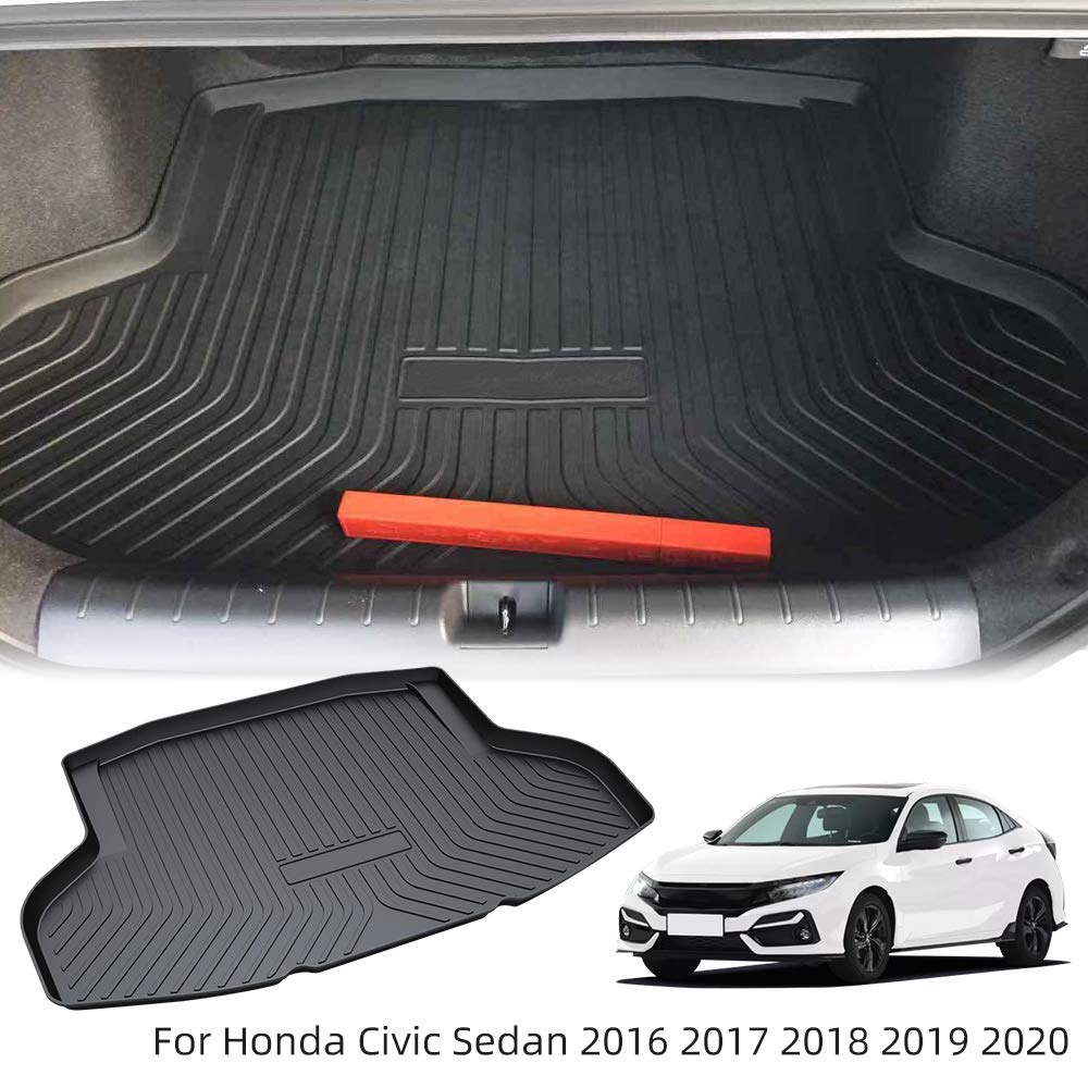Vesul Rubber Rear Trunk Cargo Liner Trunk Tray Floor Mat Cover Fits On Honda Civic Sedan 2016 2017 2018 2019 2020 Buy Online In Aruba At Aruba Desertcart Com Productid 29794503