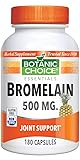 Botanic Choice Bromelain 500 mg, 180 Capsules