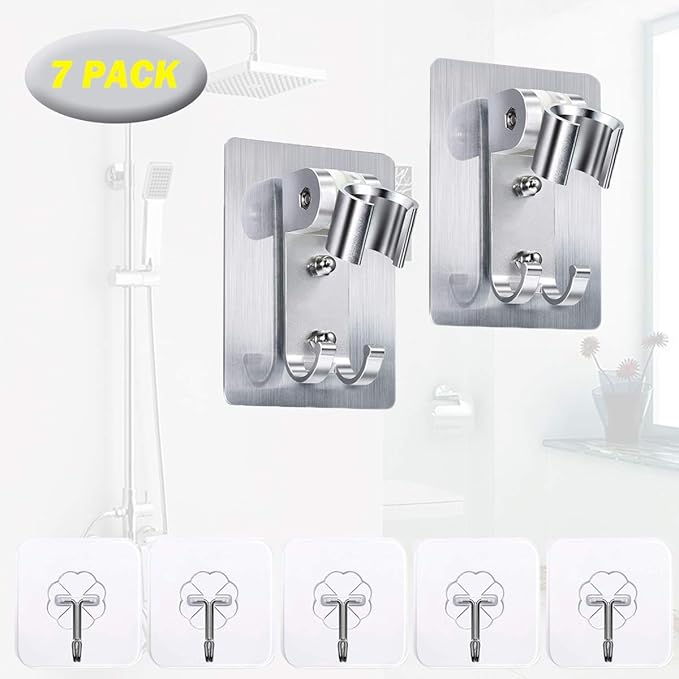 Shower Head Holder, Strong Adhesive Handheld Shower Head Hooks