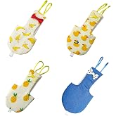 Zaruatu 4 Pcs Bird Diaper Parrot Nappy Reusable Flight Suit with Waterproof Inner for Parakeet Cockatiel Mini Macaw Budgie Canary Cute Style (M)