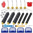 Replacement 4 Aero Vac Filter+3 set Beater Brush+5 side Brush kit for iRobot Roomba 600 Series 610 620 650 675 677 692 671 69