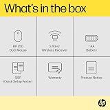 HP 250 Dual Mouse Dual-Mode 2.4GHz Bluetooth Ambidextrous Black view 5