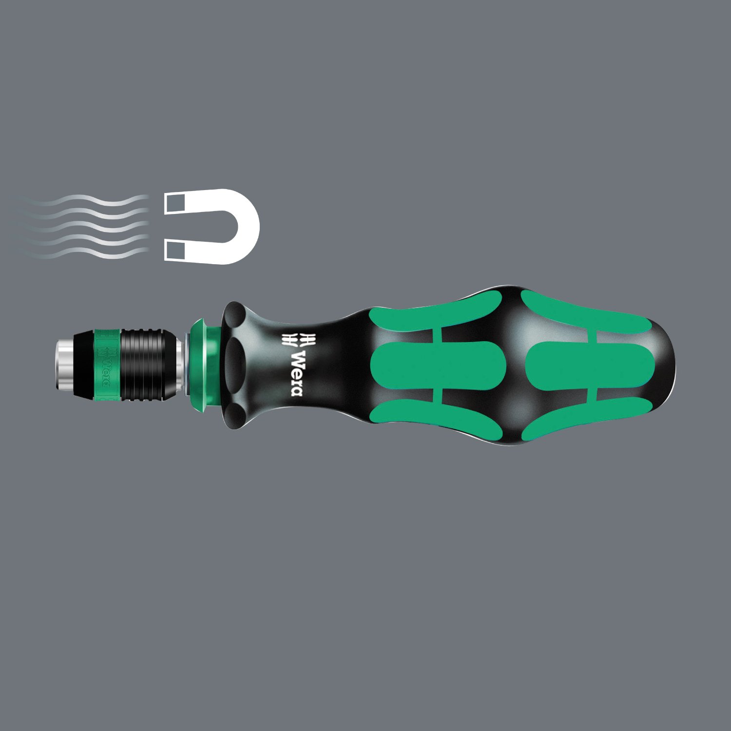 Wera 817 R SB Bits-Handhalter mit Rapidaptor Schnellwechselfutter, 1/4 Zoll x 133 mm, 05073541001 5