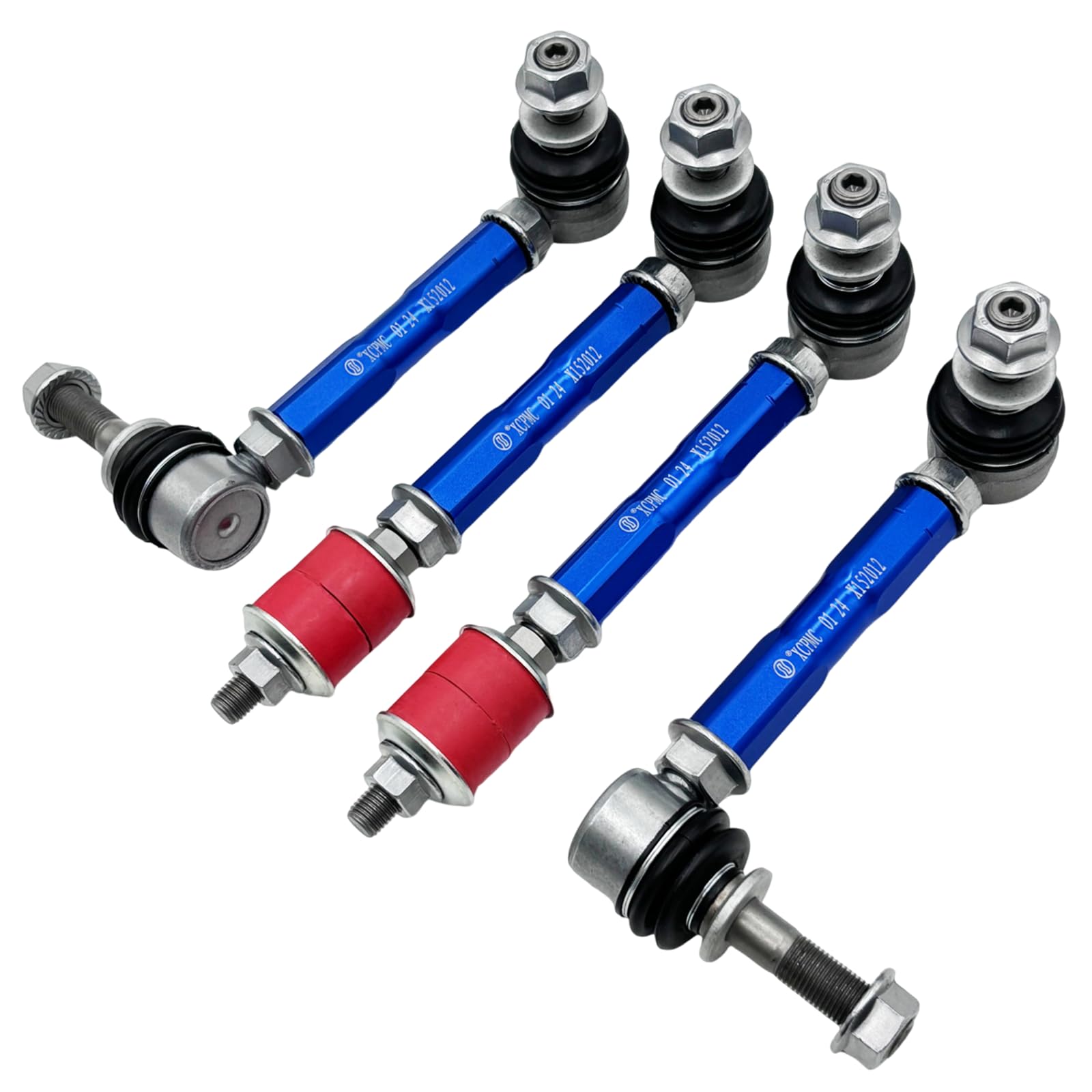 Photo 1 of XCPMC For 2003-2009 Lexus GX470 2003-2022 Toyota 4Runner 2007-2014 FJ Cruiser Adjustable Stabilizer Bar Link Kit Front & Rear X2408003 Blue