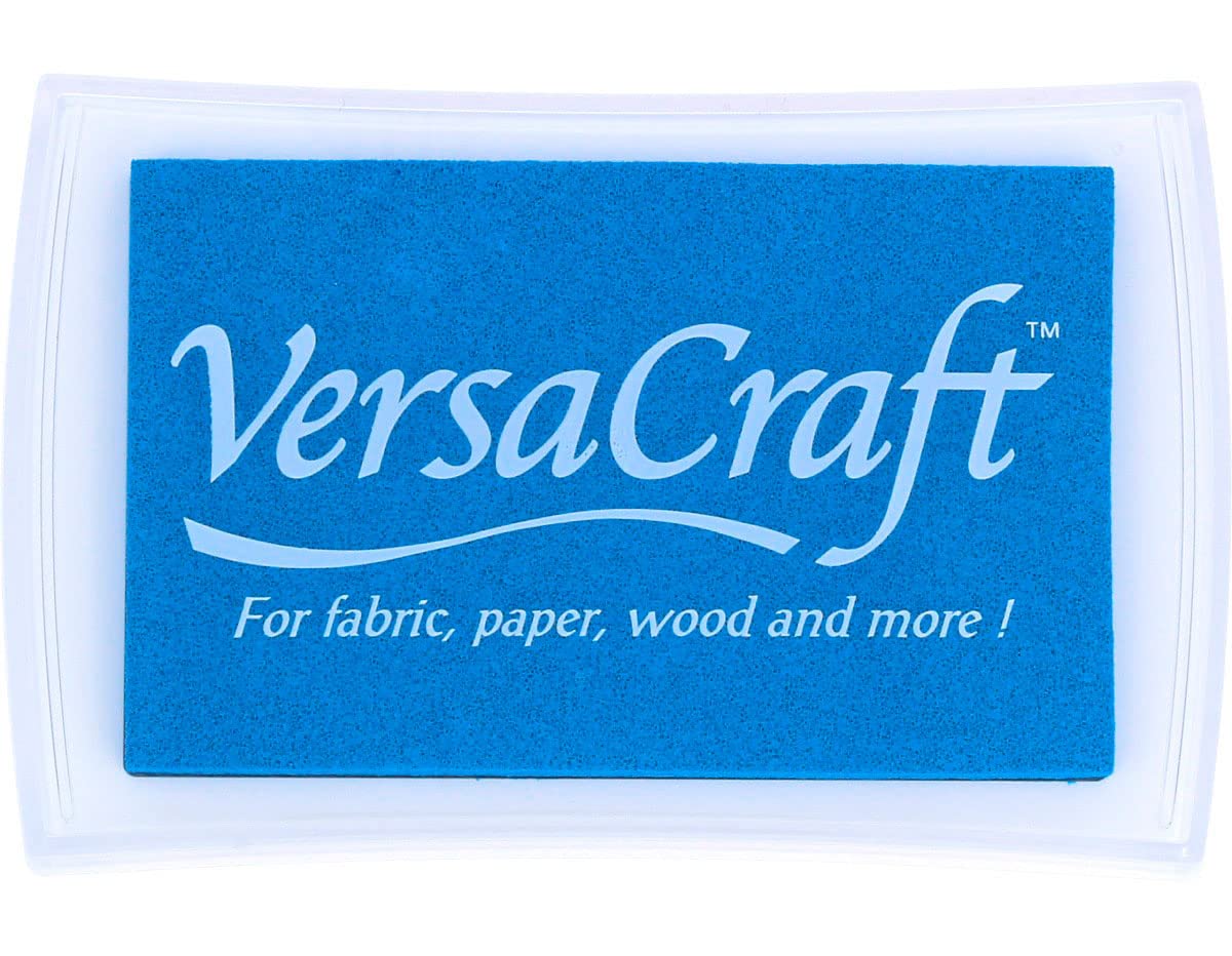Tsukineko Versacraft Ink Pad, Cerulean Blue