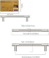 Amerdeco 128mm Knurled Cabinet Pulls Brushed Satin Nickel 10 Pack AM003 view 6
