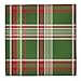 DII Holiday Kitchen and Table Décor Christmas Cloth Square Napkin Set, Dark Green Plaid, 6 Count