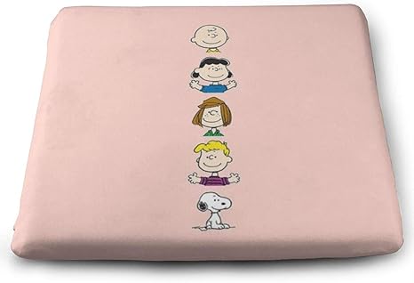 Amazon Co Jp スヌーピーの家族 クッション 四角形 座布団 座り心地抜群 通気性抜群 低反発 洗える通 オフィス 椅子用 自宅用 車用 1枚 35x38x3cm ホーム キッチン