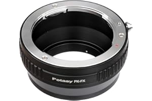 Fotasy PK lens to Fuji X Adapter, Adapter for Pentax K Mount, Compatible with Fujifilm X-Pro1 X-Pro2 X-Pro3 X-E2 X-E3 X-A10 X-T1 X-T2 X-T3 X-T4 X-T10 X-T20 X-T30 X-T30II X-T100 X-H1