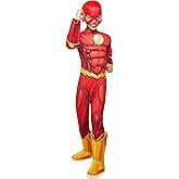 Rubies DC Comics Superheroes: The Flash Costume for Kids, Boy's Large