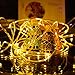 Lalapao Christmas Rope Lights 120 LED Battery Operated Fairy String Lights Waterproof Outdoor lights decorations Timer Decor for Indoor Garden Patio Lawn Holiday Bedroom Wedding Party (Warm White)