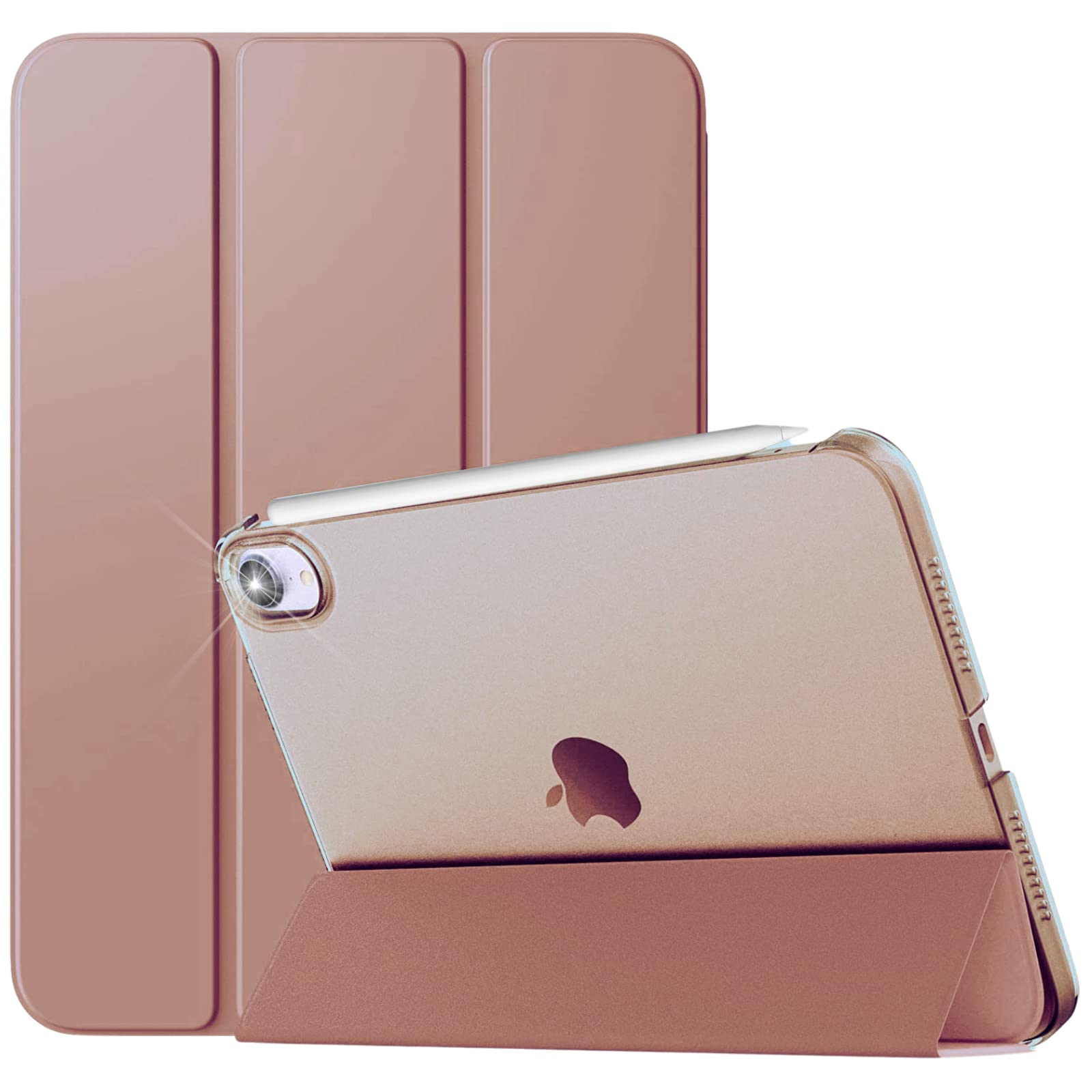 For iPad Mini 7 (A17 Pro, 2024) / Mini 6 (2021) Generation Case, 8.3 inch - Auto Wake/Sleep Cover - Mini 7th / 6th Models: A2993_A2995_A2996_A2567_A2568_A2569 (Gold)