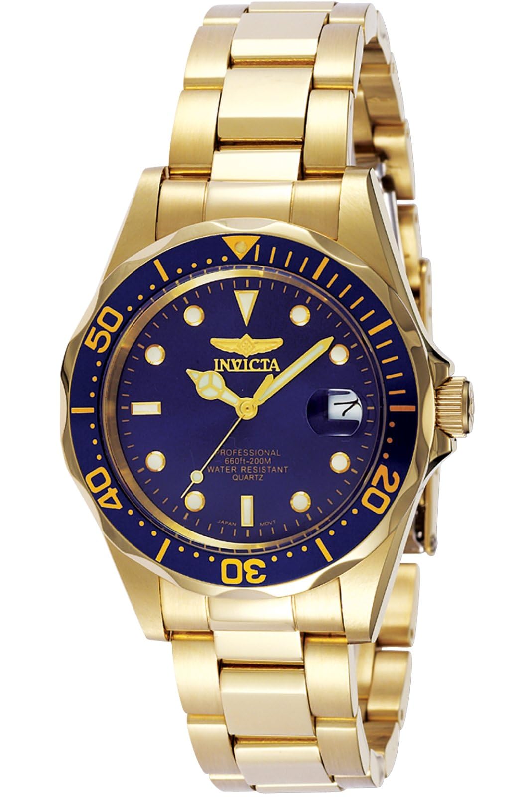 Invicta Pro Diver 8937 Watch - Waterproof - Analogue - Quartz Movement - stainless steel with blue dial - 37mm โ image 1