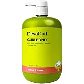 DevaCurl CurlBond Re-Coiling Mild Lather Cleanser | Reduces Frizz For Up to 48 Hours | Preserves Color Up to 30 Washes | Seals Split Ends