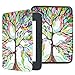 Fintie SlimShell Case for Nook GlowLight 3, Ultra Thin and Lightweight PU Leather Protective Cover for Barnes and Noble Nook GlowLight 3 eReader 2017 Release Model BNRV520, Love Tree