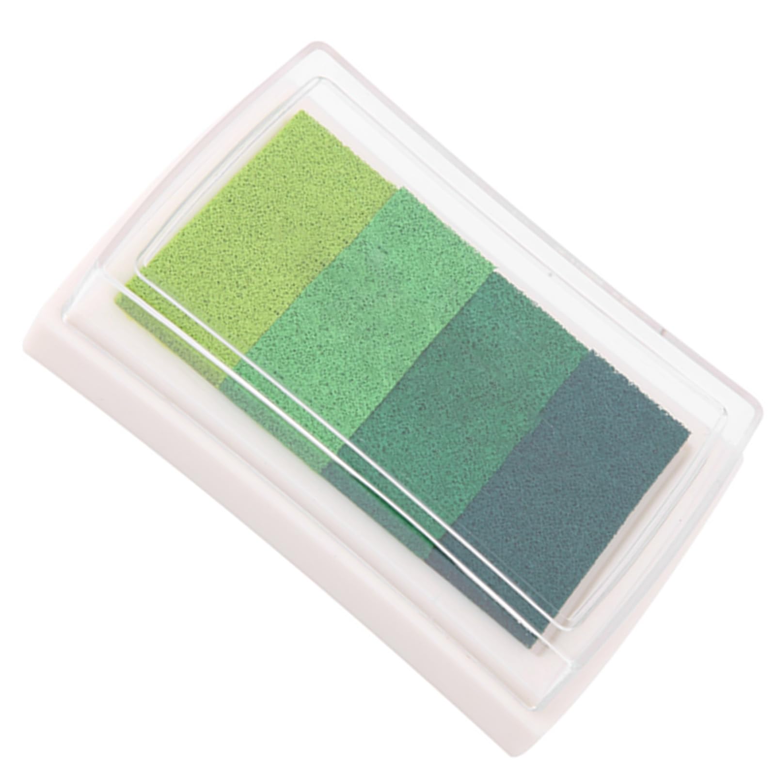 Craft Ink Pad Stamps Partner, Square Color Ink Pad DIY DIY Cute Watercolors Ink Pad Stamp Inkpad for Rubber Stamp Scrapbook Decoration (Green Gradient)