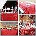 B-COOL Rectangle Sequin Tablecloth Christmas Red Table Cloth 60x102inch Seamless Wedding Red Sequin Fabric Linens Overlay for Mother's Day Valentines Decoration