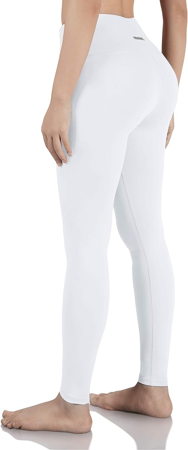 ODODOS Women's High Waist Yoga Leggings, Tummy Control Workout Running Compression Yoga Leggings with Inner Pocket: Clothing
