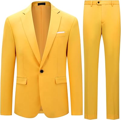 Allthemen Anzug Herren Anzüge Slim Fit 2 Teilig Business Herrenanzug Sakko Hose