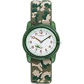 Timex Boys T78141 Time Machines Green Camo Elastic Fabric Strap Watch