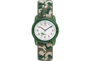 Timex TIME Machines® 29mm Blue/Yellow Stripe Elastic Fabric Kids Watch