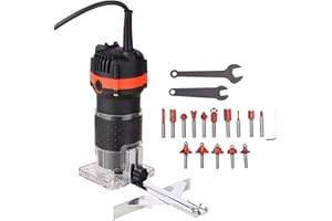 Weytoll 800W 30000r/min Multifunctional Electric Wood Trimmer Wood Router Laminate Trimmer Professional Slotting Trimming Gro