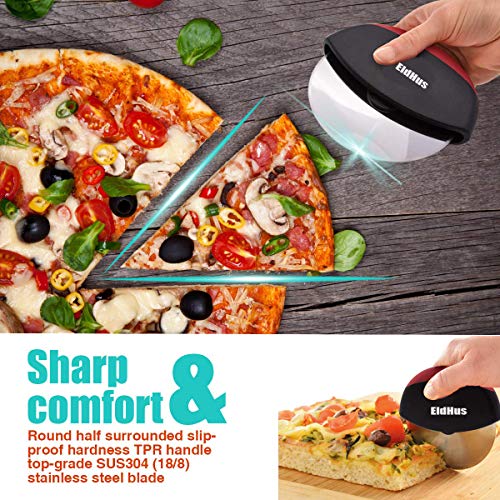 Pizza Cutter Wheel, Super Sharp Slicer with Protective Blade Guard - Thumbnail 5
