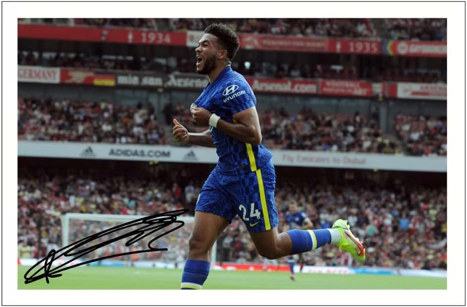 Photographs - REECE JAMES Signed 12x8 Inch Photo Print With Pre Printed Signature CHELSEA Autograph Gift
