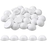Foam Balls for Crafts, 24 PCS White Foam Balls Half Round Styrofoam for Artificial Flowers Polystyrene Hemispherical for Chri