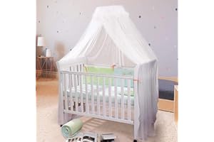 Baby Mosquito Net Baby Toddler Bed Crib Dome Canopy Netting (white) by IFELES