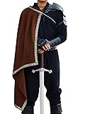 Runcati Mens Renaissance Shawl Half Shoulder Cape