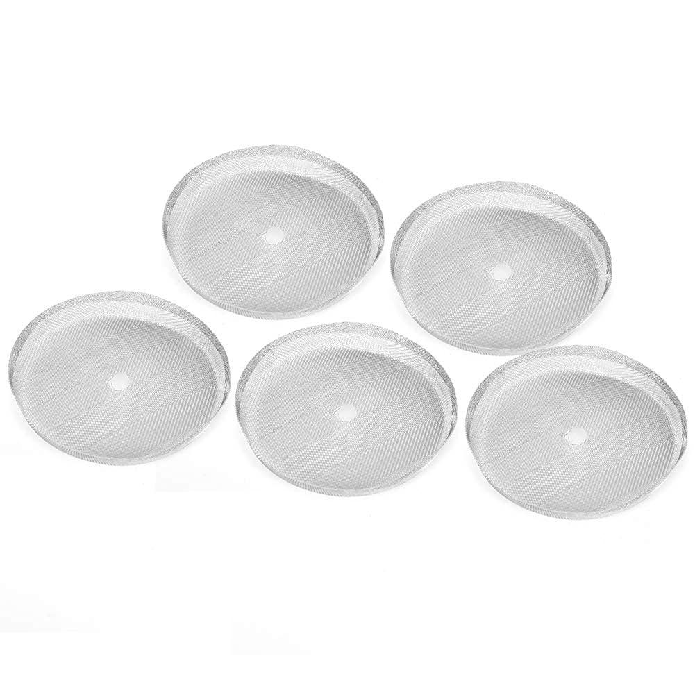 Reusable Cafetiere Mesh Stateliness Steel Filter Mesh Screen,5Pcs 350ml/12Oz Reusable Cafetiere Filter Screen,French Press Cafetiere Filter Mesh Screen 2.6inch Mesh Filter for 3 Cup