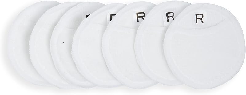 Revolution Beauty London White Reusable Cleansing Pads Makeup Remover 7pcs