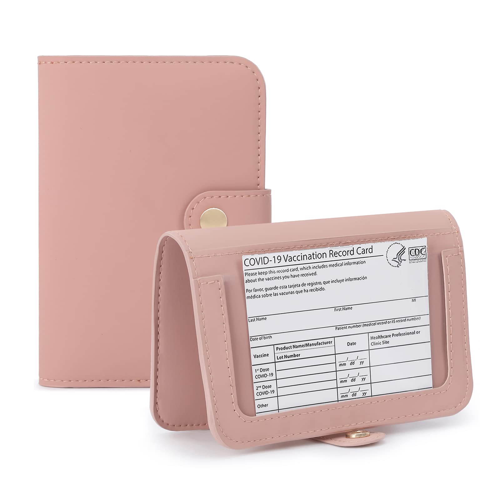 Lychii Passport Cover, Passport Holder Travel Wallet Organiser, Vaccine Card Holder - Peach