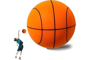 AESINOS Silent Basketball Dribbling Indoor for Indoor Activities Quiet Basketball for Kids Soft, Lightweight and Easy-to-Grip Foam Basketballs