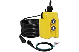 ZINGER 3 Wires Dump Trailer Remote Control Switch 12v DC Hydraulic Pump Power Unit Up Down Control Switch for Single Acting Hydraulic Dump Trailer Controller Truck Tipper Lift Gate Hoist