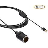 Apoi USB A Male to Socket Female Cable Converter-Black (3.9ft)