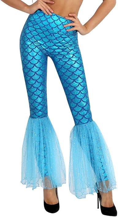 mermaid bell bottom pants