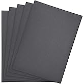 Utoolmart 500 Grits Sanding Sheets 9" x 11" Wet Dry Silicon Carbide Sandpaper for Wood Furniture Metal Automotive Polishing 5pcs