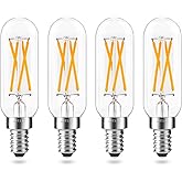 AIELIT Vintage T8 Light Bulbs (Dimmable), E12 LED Bulb, 4W, Small Chandelier Base, 40 Watt Candelabra Incandescent Equivalent