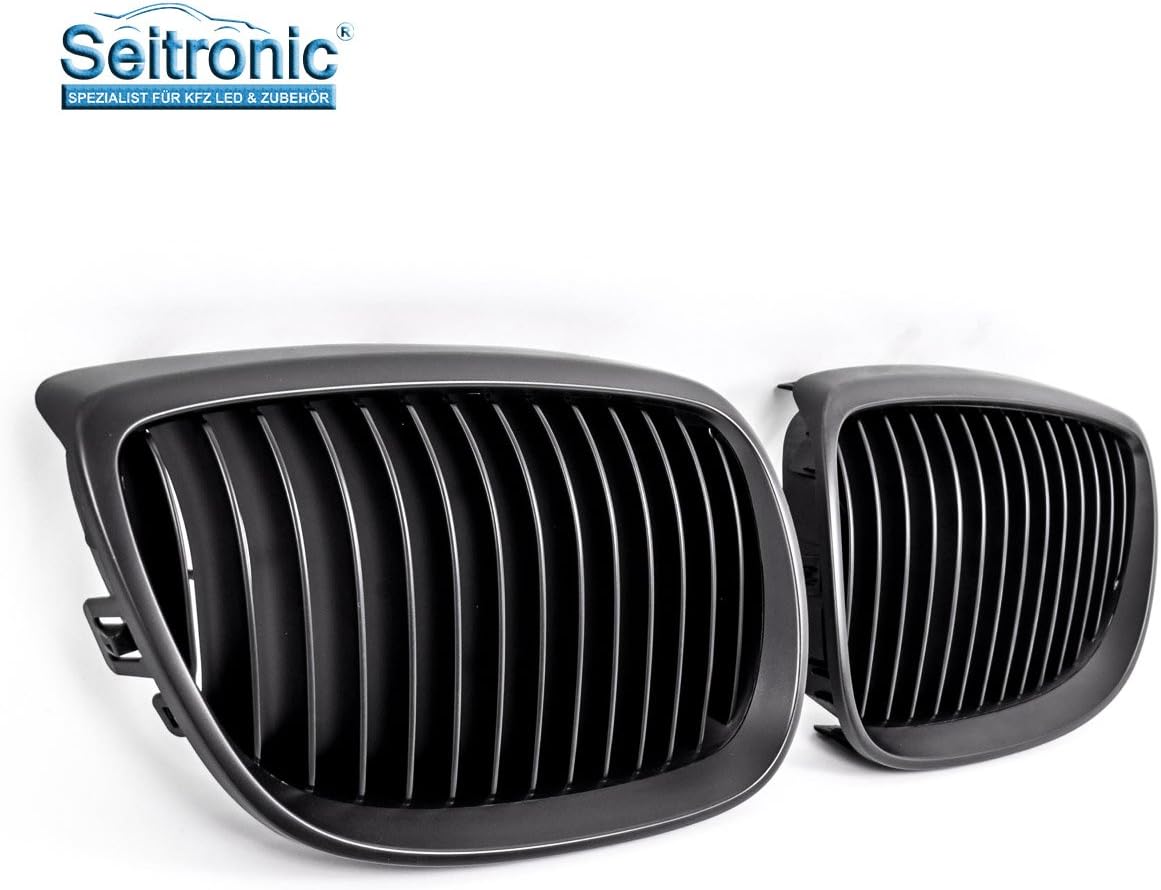 Seitronic® kidney grille/front grille in matt black, made of high quality ABS material!