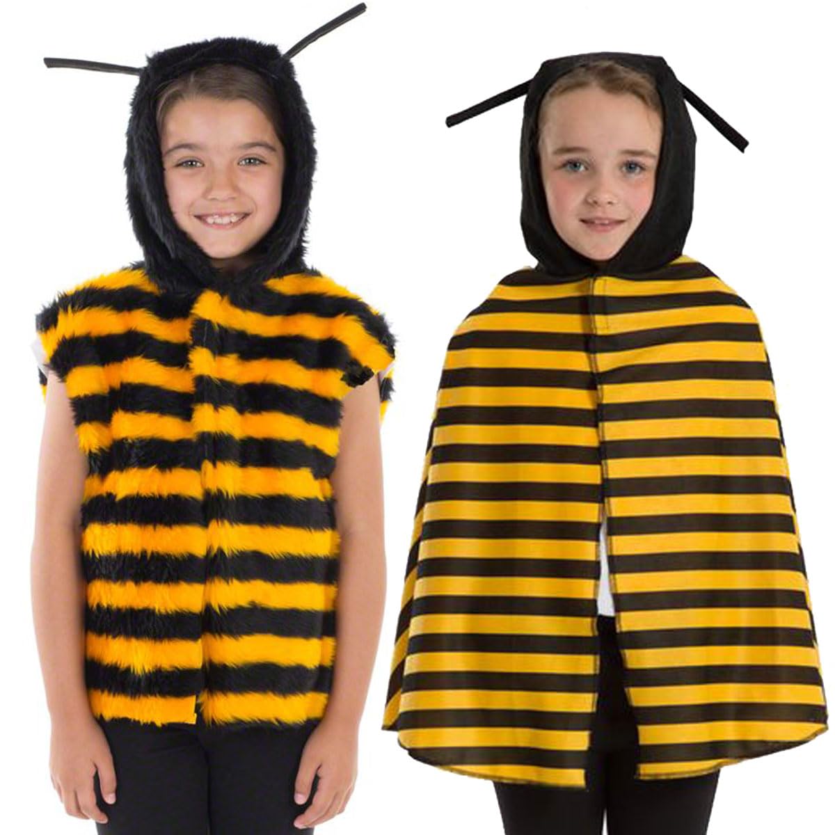 Charlie Crow fur Bee costume for kids One size 3-8 Years.